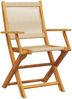 vidaXL Gartenstühle 8 Stk. Klappbar Beige Massivholz Akazie 3214573 Bild 3
