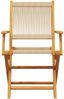 vidaXL Gartenstühle 8 Stk. Klappbar Beige Massivholz Akazie 3214573 Bild 4