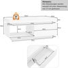 Couchtisch 100 x 50 x 40,3 cm mit LED-Beleuchtung, Hochglanz in Weiß, 1 Schublade Bild 5