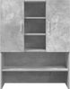 Waschmaschinenschrank Betongrau 70,5 x 25,5 x 90 cm Bild 4