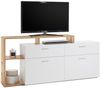 TV-Board >Natalie< in Weiß - 210x105x40cm (BxHxT) Bild 3