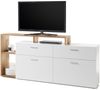 TV-Board >Natalie< in Weiß - 210x105x40cm (BxHxT) Bild 5