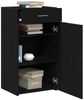 vidaXL Sideboard mit Schubladen Schwarz Eichen-Optik 50 x 42,5 x 93 cm 868761 Bild 3