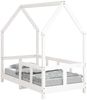 vidaXL Kinderbett Weiß 70x140 cm Massivholz Kiefer 835722 Bild 2