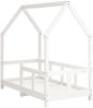 vidaXL Kinderbett Weiß 70x140 cm Massivholz Kiefer 835722 Bild 3