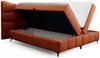Boxspringbett Bett Schlafzimmerbett NOVA 120x200cm Stoff Rolf Rostbraun Bild 4