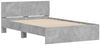 vidaXL Bettgestell mit Kopfteil Betongrau 120x200 cm 3207493 Bild 4
