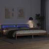 vidaXL Bettrahmen mit Kopfteil Braun 180 x 200 cm Massives Kiefernholz 872809 Bild 4