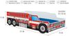 Kids Collective 'Feuerwehr' Autobett 80x160 cm, mit Matratze, Rausfallschutz und Lattenrost Bild 4