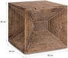 Homestyle4u Beistelltisch, Holz braun Bild 4