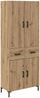 vidaXL Highboard Artisan-Eiche 69,5 x 34 x 180 cm Holzwerkstoff 3416059 Bild 2