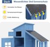 Merax 174cm Gerätehaus, Gartenschrank Geräteschuppen Geräteschrank, auch für kleine Gärten geeignet, Blau Bild 5