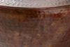 Stylischer Couchtisch MARTELLO No. 1 Aluminium ca. 60cm kupfer used Hammerschlag Bild 4