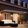 vidaXL Manuelle Gelenkarmmarkise mit LEDs 4 x 2 m 3419398 Bild 3