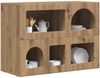 vidaXL Sideboard ELST Artisan-Eiche 80,5 x 35 x 59 cm Holzwerkstoff 891333 Bild 3