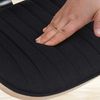 2er Set Barhocker LOSAN - Stoff Natura/schwarz 50x50x94 cm Schwarz Hellbraun Schwarz | Barstuhl Höhenverstellbar Mit Lehne Drehbar Tresenhocker Bild 5