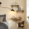 SoBuy FWT03-PF Wandklapptisch, MDF, Lackiert, Helle Eiche, 60 x 26 x 40 cm Bild 2