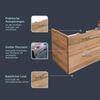 FACKELMANN MILANO Waschbeckenunterschrank 100 cm breit, Braun hell Bild 3