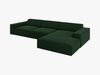 Micadoni Ecksofa Jodie 4-Sitzer Rechts Samt Bluvel Flaschengrün Bild 3