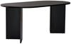 Elegant Black Dining Table, 180 x 89.5 x 75 cm | 100% Melamine Coated Particle Board, 25 mm Thickness | Perfect for Modern Dining Spaces Bild 3