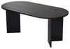 Elegant Black Dining Table, 180 x 89.5 x 75 cm | 100% Melamine Coated Particle Board, 25 mm Thickness | Perfect for Modern Dining Spaces Bild 4