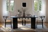 Elegant Black Dining Table, 180 x 89.5 x 75 cm | 100% Melamine Coated Particle Board, 25 mm Thickness | Perfect for Modern Dining Spaces Bild 2