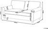 3-Sitzer Sofa Samtstoff grau RONNEBY Bild 2