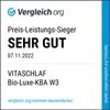 Vitaschlaf® Bio-Luxe-KBA TESTSIEGER W3 - Sommer Organic 100% GÄNSE Daunendecke Deutsche Qualität Downpass (220 x 240 cm) Bild 2