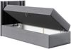 Boxspringbett 'Harlon Mini' links, beige, 100x200 cm Bild 3
