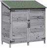 vidaXL Garten Shed Grau 106,5 x 56 x 113,5 cm Holzwerkstoff 42033442 Bild 2