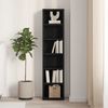 vidaXL CD-Schrank Schwarz Eichen-Optik 21x20x88 cm Holzwerkstoff 862421 Bild 3