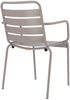 Stuhl Mya Metal aus Aluminium, Retro Chic für Outdoor, taupe, stapelbar, Fiam Bild 4