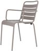 Stuhl Mya Metal aus Aluminium, Retro Chic für Outdoor, taupe, stapelbar, Fiam Bild 2