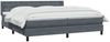 vidaXL Boxspringbett mit Matratze Dunkelgrau 180x210 cm Samt 3318460 Bild 3