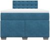 vidaXL Boxspringbett mit Matratze Dunkelblau 120x200 cm Samt 3286298 Bild 4