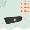 GarPet Balkonkasten 4x Blumenkasten Balkon Geländer Kasten Halterung Wasserspeicher 60 cm Bild 2