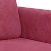 vidaXL 2-tlg. Sofagarnitur Weinrot Samt 3202018 Bild 5