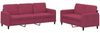 vidaXL 2-tlg. Sofagarnitur Weinrot Samt 3202018 Bild 2