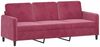 vidaXL 2-tlg. Sofagarnitur Weinrot Samt 3202018 Bild 4