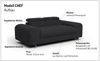 COTTA 2-Sitzer Chef, Big-Sofa mit Kopfteilverstellung, edle Metallkufen Bild 3