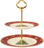 Seltmann Weiden Marieluise Elfenbein Weihnachtsnostalgie Etagere 2-teilig Bild 4