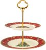 Seltmann Weiden Marieluise Elfenbein Weihnachtsnostalgie Etagere 2-teilig Bild 2