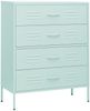 vidaXL Kommode Minzgrün 80x35x101,5 cm Stahl 336203 Bild 2