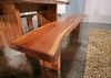 Baumbank Akazie 235x38x45 walnuss lackiert FREEFORM #110 Bild 5