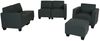 Modular Sofa-System Couch-Garnitur Lyon 3-1-1-1, Kunstleder ~ dunkelgrau Bild 3