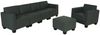 Modular Sofa-System Couch-Garnitur Lyon 3-1-1-1, Kunstleder ~ dunkelgrau Bild 4