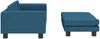 vidaXL Kindersofa mit Hocker Blau 100x50x30 cm Samt 3196407 Bild 4