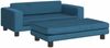 vidaXL Kindersofa mit Hocker Blau 100x50x30 cm Samt 3196407 Bild 2