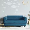 vidaXL Kindersofa mit Hocker Blau 100x50x30 cm Samt 3196407 Bild 1