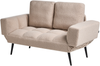 Schlafsofa 2-Sitzer BREKKE Bouclé Beige Bild 5